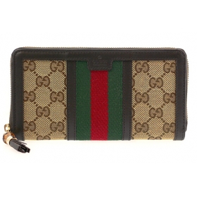 グッチ 長財布スーパーコピー  GUCCI 353651-FWCZG 9791 ベージュ×ダークブラウン