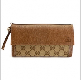 グッチ 長財布 コピー GUCCI 財布 二つ折りフラップ BREE/ブリー GG柄キャンバス ベージュ×ヘーゼル 323396 KH1BG 9783