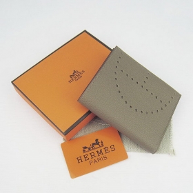 エルメスコピー 2013新作 HERMES 二つ折り財布 グレーH025-4