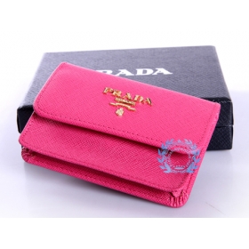 プラダコピー 財布  カードケースペオニアピンク M0881-1  ブラック/ペオニアピンク/ピンク