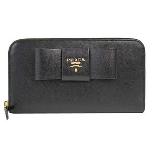 プラダ スーパーコピー ラウンドファスナー長財布 レディース 1M0506 SAFFIANO FIOCCO NERO