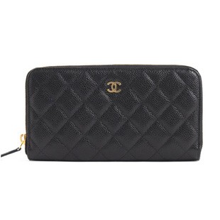 シャネル CHANEL キャビアスキン 長財布 ヴァーミリオン A50071 【2012年新作】